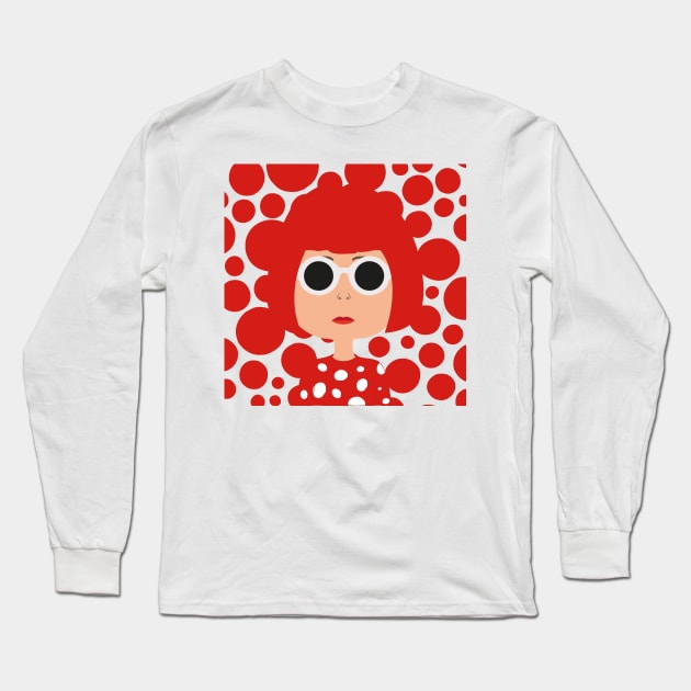 Yayoi Kusama Long Sleeve T-Shirt by Creotumundo